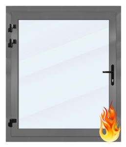 Противопожарное окно с размерами 500×500 мм / серия FRM5125